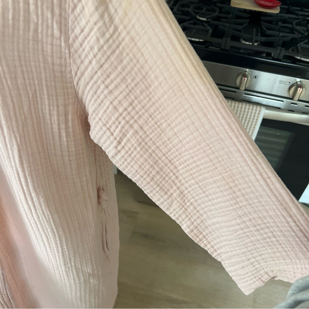 Parachute Home Pink Cloud Cotton Bathroom/Sleep Robe - Picture 4 of 11